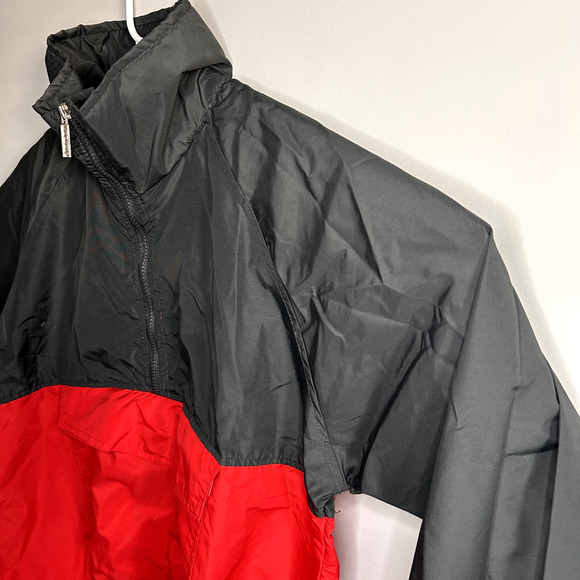 Vintage White Sierra Windbreaker Womens M Half Zip Colorblock Fall Jacket - Picture 3 of 16